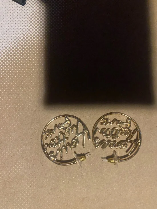 Designer inspired hoop earrings ✨ - Picture 6 of 6